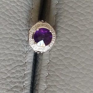 'CERTIFIED' over 7g  SIZE 6.25 6CT NATURAL AMETHYST PREMIUM QUALITY silver RING